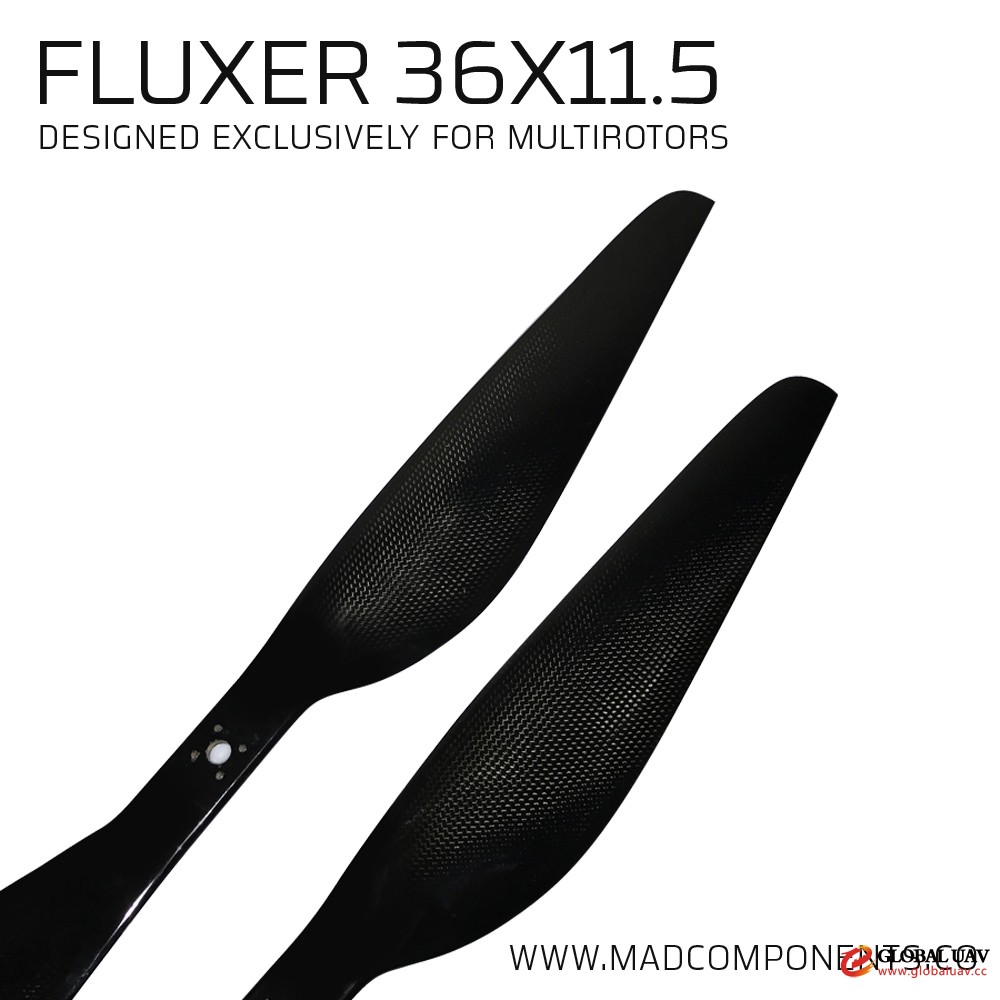 FLUXER High Efficiency Balancing CF Prop 36*11.5 drone props for Agriculture UAV/ Multicopter/Quadco